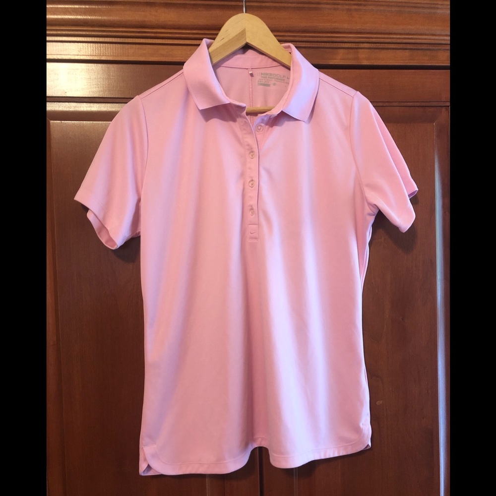 Nike Golf Light Pink Polo Top Size Large
